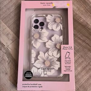 Kate Spade White Floral iPhone 12/12 Pro Case